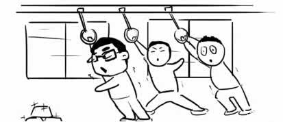 在停车线前急刹的瞬间