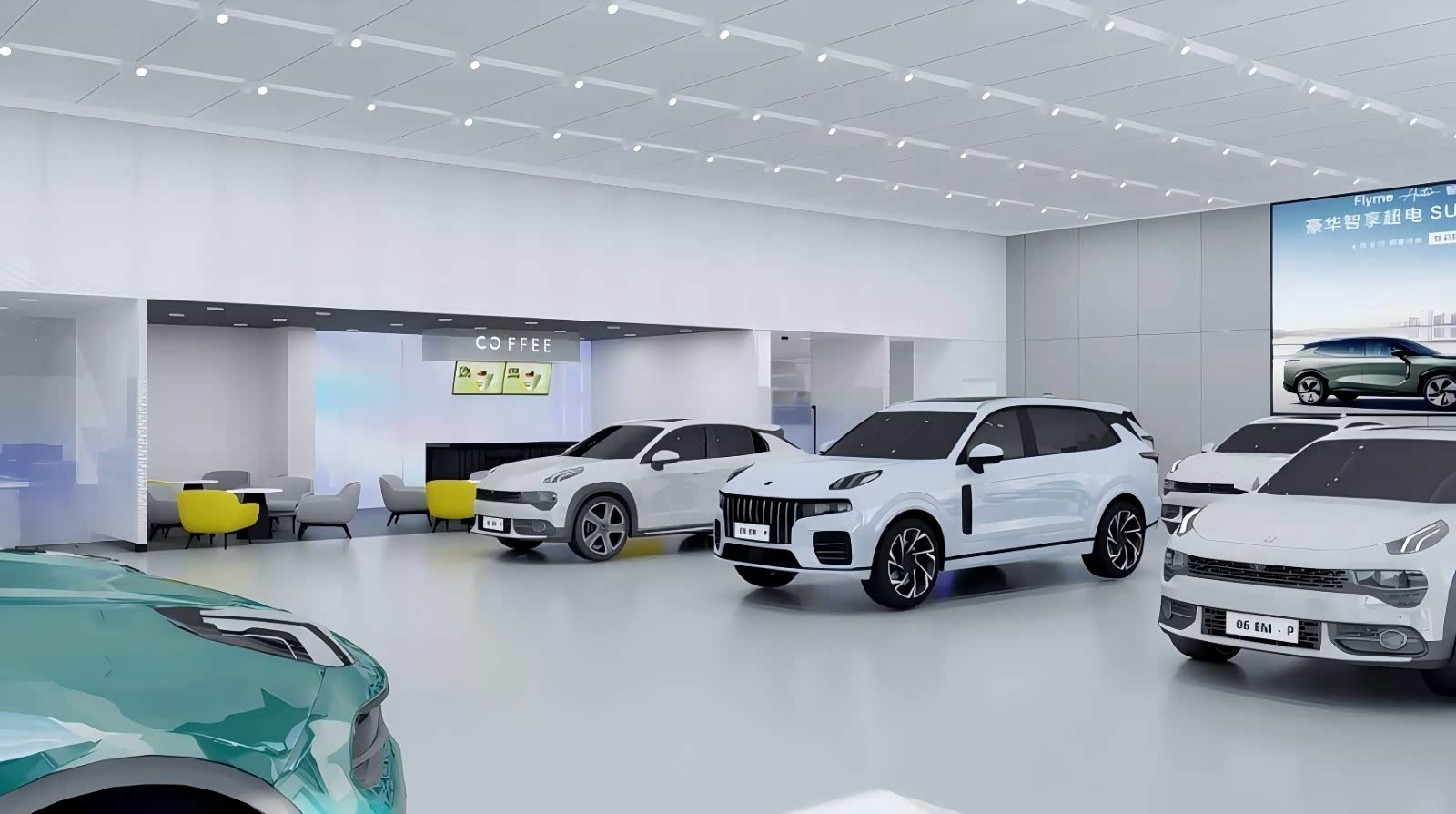 新车展示区