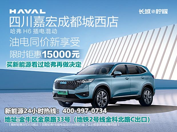 哈弗H6新能源限时优惠3万 欢迎试驾