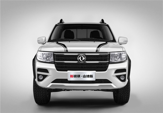 新锐骐山地版的越野轮眉造型线条硬朗,体积感强,运动感足,同整车的