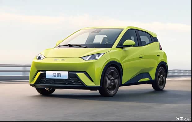 比亚迪海鸥1月获a00级车型轿车月销冠军