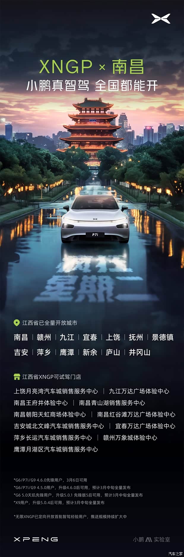 【xngp开城再继续 海口 南昌 贵阳全量开放xngp_小鹏南充品信汽车城
