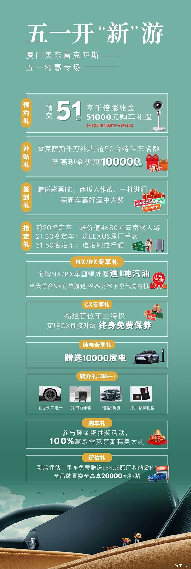 赠送价值5999元松下空气消毒机前20名定车赠送价值4680元云南双人游