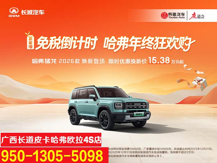 哈弗猛龙新能源欢迎垂询 优惠2万