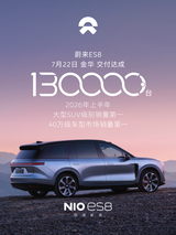 蔚来ES8在金华完成第十三万台新车交付
