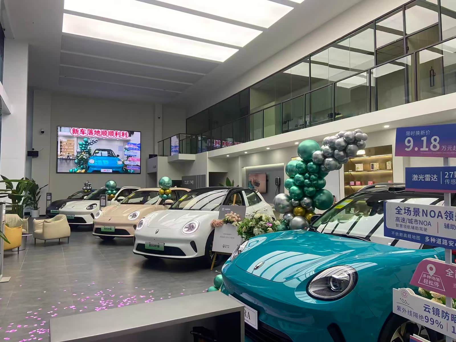 新车展示区