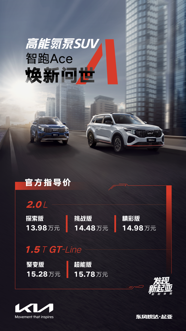 东风悦达起亚“高能SUV”智跑Ace上市（组图）